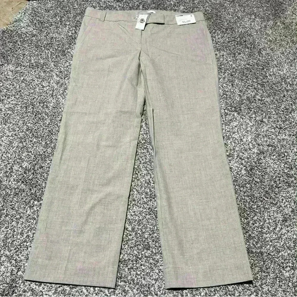 New York And Company City Stretch Luxe Ankle Slim Stretch Tan Pants Size 6 NWT - Picture 1 of 12